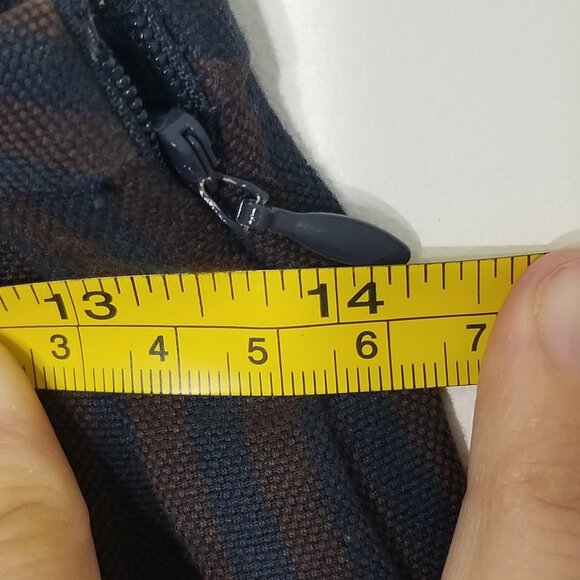 Tristan & Iseut Cotton & Linen Vintage Striped Button-Front Midi Skirt - Picture 9 of 11